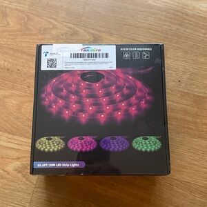 NWT, LED Strip lights, 65.6‎ feet, flexible, color adjustable, remote option